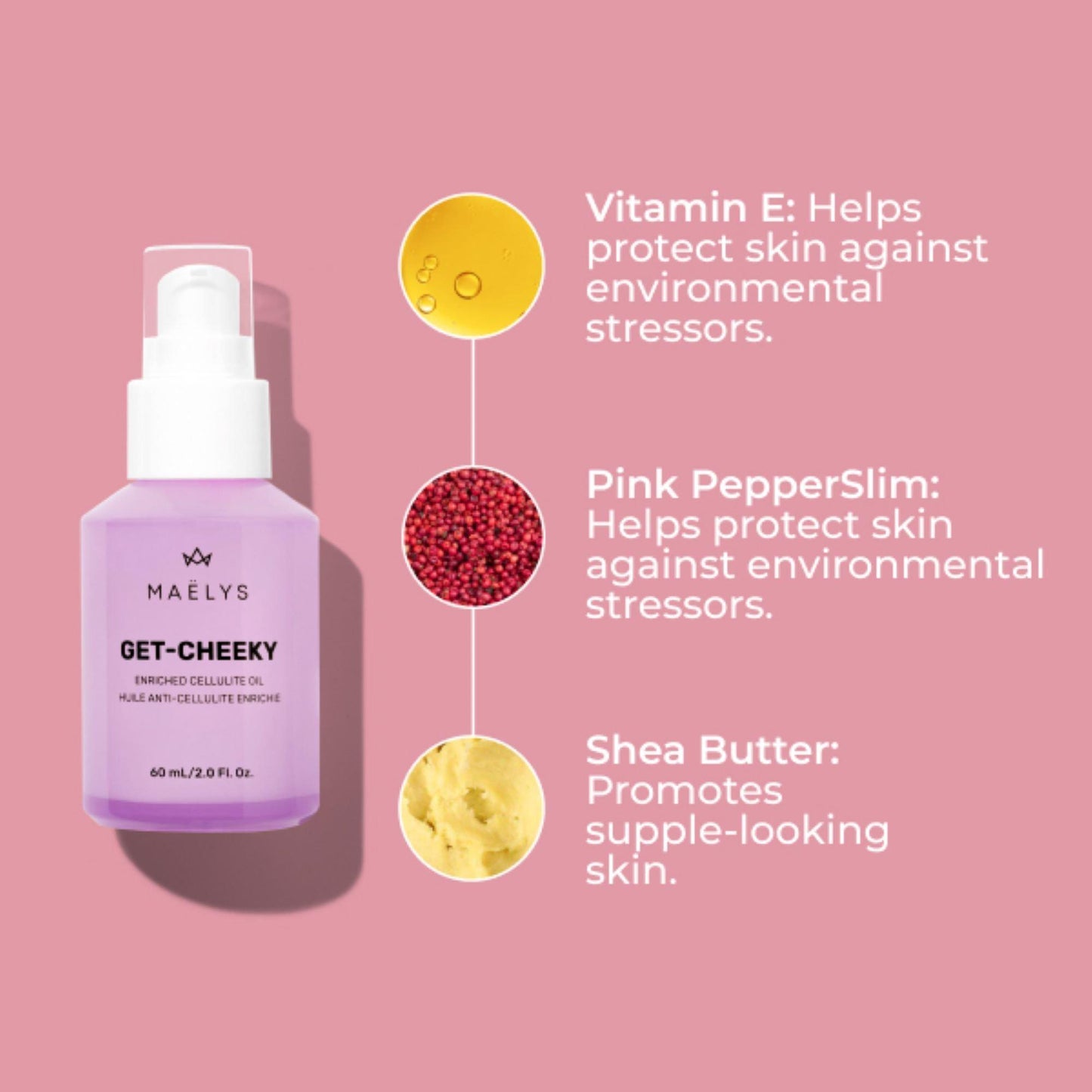 GET-CHEEKY Enriched Cellulite Oil